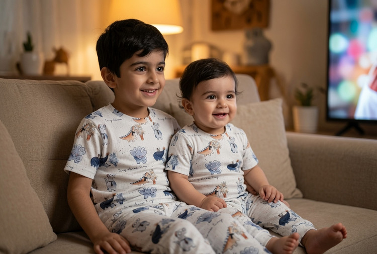 ست راحتی تیشرت وشلوار بچگانه اقتصادی 1/5-9سال