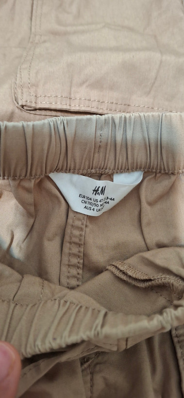 شلوار کتان رنگ نسکافه ای ۴-۹سال برند H&M